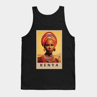 Kenya, Poster Tank Top